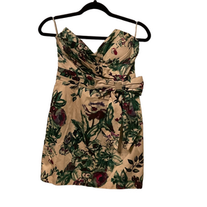 Minuet Petite Strapless Dress with Floral Print